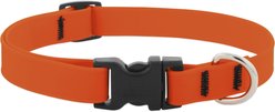 LupinePet Splash Waterproof BioThane Dog Collar, Neon Orange, Medium: 13 to 22-in neck, 3/4-in wide