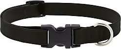 LupinePet Splash Waterproof BioThane Dog Collar, Jet Black, Large: 15 to 25-in neck, 3/4-in wide