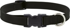 LupinePet Splash Waterproof BioThane Dog Collar, Jet Black, Medium: 13 to 22-in neck, 3/4-in wide