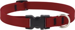 LupinePet Splash Waterproof BioThane Dog Collar, Brick Red, Large: 15 to 25-in neck, 3/4-in wide