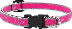 LupinePet Reflective Diamonds Dog Collar, Pink Diamond, XX-Small: 6 to 9-in neck, 1/2-in wide