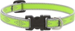 LupinePet Reflective Diamonds Dog Collar, Green Diamond, Small: 10 to 16-in neck, 1/2-in wide