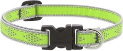 LupinePet Reflective Diamonds Dog Collar, Green Diamond, X-Small: 8 to 12-in neck, 1/2-in wide