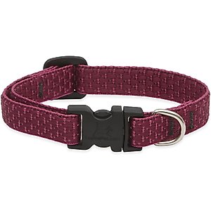 LupinePet Eco Dog Collar, Berry, XX-Small: 6 to 9-in neck, 1/2-in wide