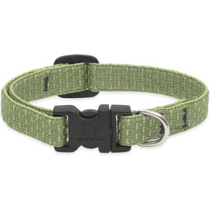 LupinePet Eco Dog Collar, Moss, Small: 10 to 16-in neck, 1/2-in wide