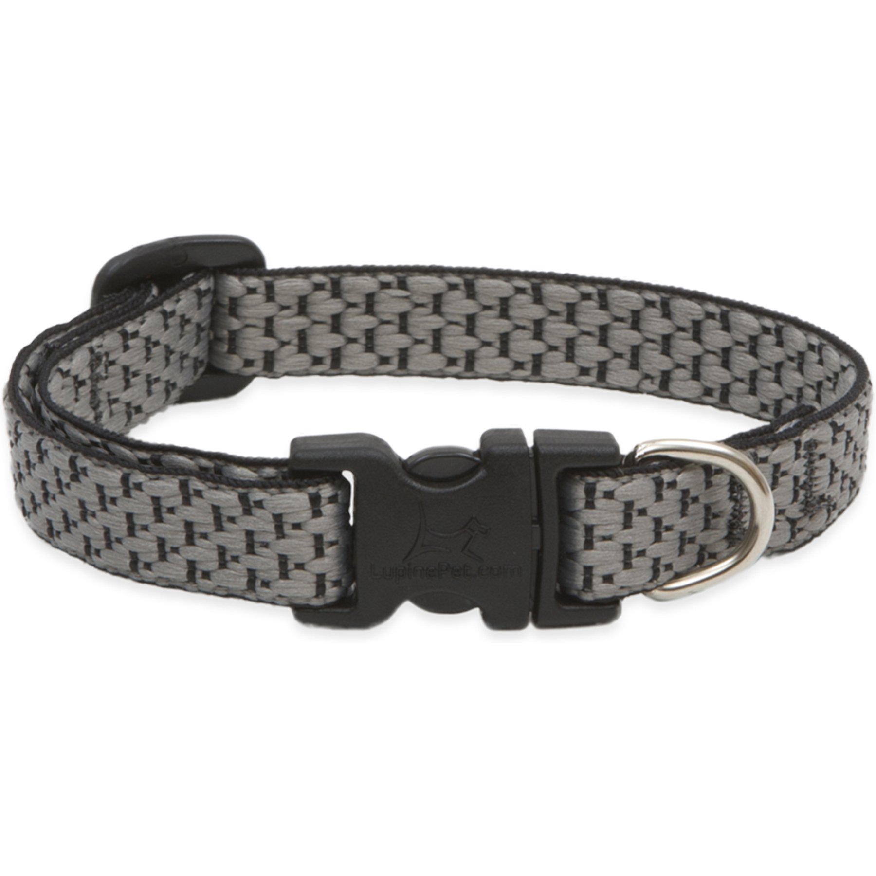 LupinePet Eco Dog Collar, Granite, XX-Small: 6 to 9-in neck, 1/2-in wide