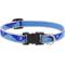 Show in main carousel: LupinePet Reflective Paws Dog Collar, Blue Paws, X-Small: 8 to 12-in neck, 1/2-in wide slide 1 of 5