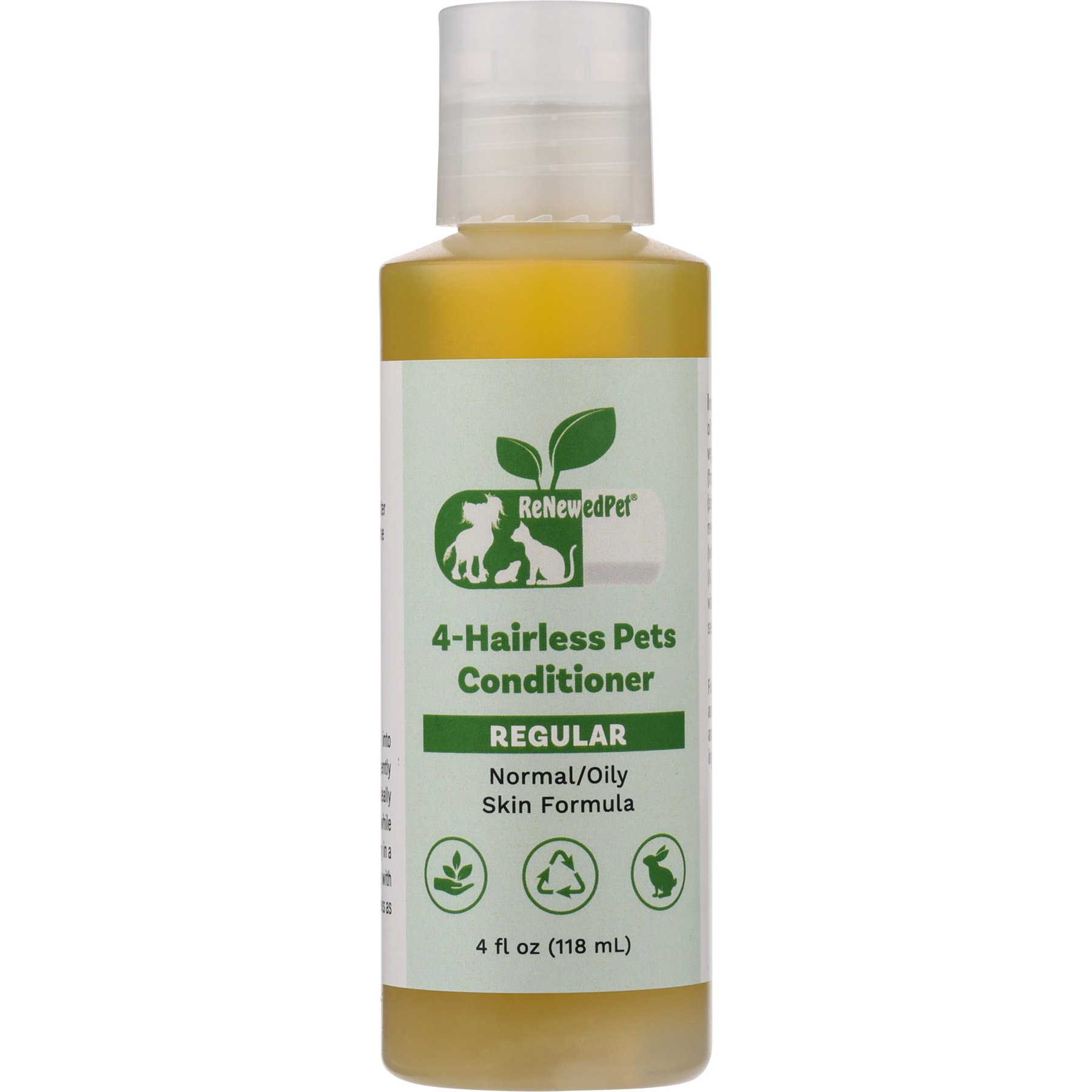 RenewedPet 4-Hairless Pets Dog & Cat Conditioner, 4-fl oz bottle