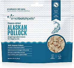 Smallbatch Pets Freeze-Dried Wild-Caught Alaskan Pollock Dog & Cat Treat, 2-oz bag