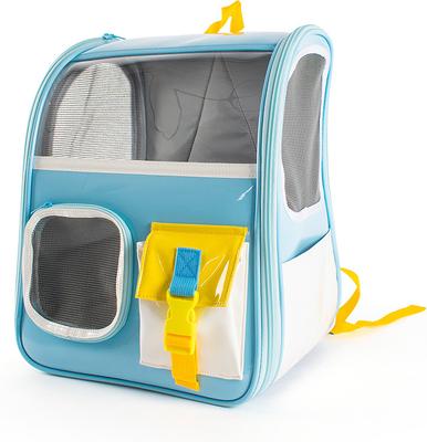 Show full view: Happy & Polly Old School Style Mesh Ventilation Cat Backpack Carrier slide 9 of 11