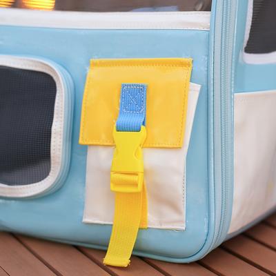 Show full view: Happy & Polly Old School Style Mesh Ventilation Cat Backpack Carrier slide 6 of 11