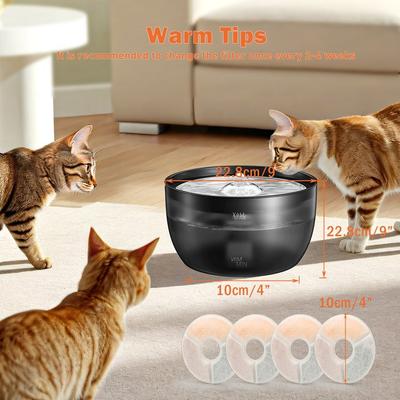 Show full view: PetNF Cat Water Fountain Replacement Filters, 4 count slide 5 of 5