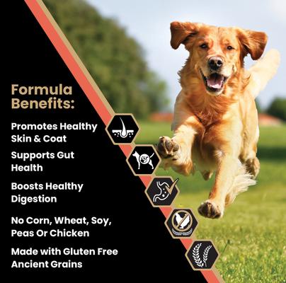 Show full view: VICTOR Sensitive Skin & Stomach Salmon Meal & Brown Rice Recipe Dry Dog Food, 5-lb bag slide 3 of 12