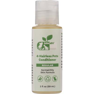RenewedPet RenewedPet 4-Hairless Pets Dog & Cat Conditioner, 2-fl oz bottle