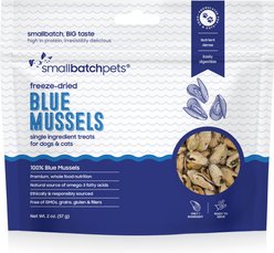 Smallbatch Pets Freeze-Dried Blue Mussels Dog & Cat Treat, 2-oz bag
