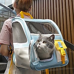 Happy & Polly Old School Style Mesh Ventilation Cat Backpack Carrier