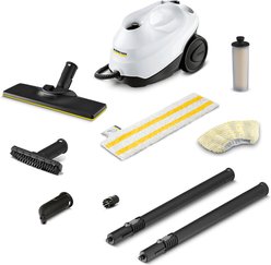 Karcher SC 3 Canister Easyfix Chemical Free Steam Cleaner, White