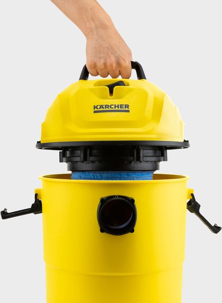 Karcher WD 1 Classic Wet Dry Vacuum, Yellow