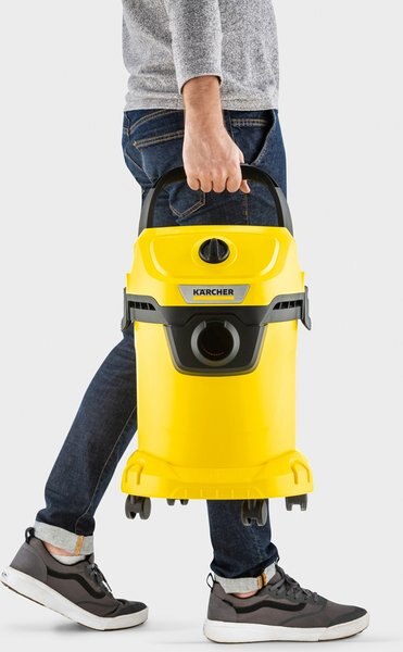 Karcher WD 3 Wet Dry Vacuum, Yellow