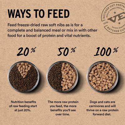 Show full view: Vital Essentials Freeze-Dried Raw Chicken Entree & Mixer Dog Food Crunchy Mini Nibs, 25-oz bag slide 9 of 11