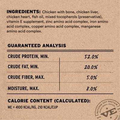 Show full view: Vital Essentials Freeze-Dried Raw Chicken Entree & Mixer Cat Food Crunchy Nibs, 12-oz bag slide 5 of 11