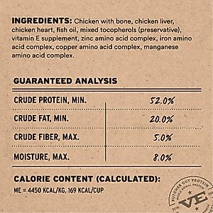 Vital Essentials Freeze-Dried Raw Chicken Entree & Mixer Soft Nibs Cat Food, 12-oz bag