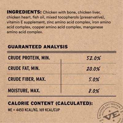 Show full view: Vital Essentials Freeze-Dried Raw Chicken Entree & Mixer Soft Nibs Cat Food, 12-oz bag slide 4 of 11