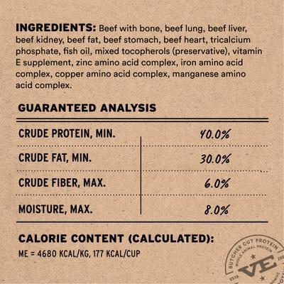 Show full view: Vital Essentials Freeze-Dried Raw Beef Entree & Mixer Soft Nibs Dog Food, 14-oz bag slide 4 of 12