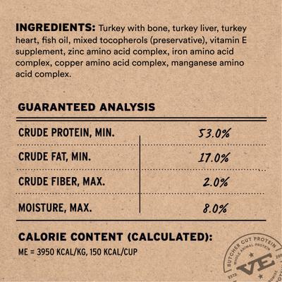 Show full view: Vital Essentials Freeze-Dried Raw Turkey Entree & Mixer Soft Nibs Cat Food, 12-oz bag slide 4 of 11