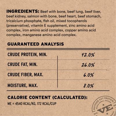 Show full view: Vital Essentials Freeze-Dried Raw Beef & Salmon Entree & Mixer Soft Nibs Dog Food, 14-oz bag slide 4 of 12