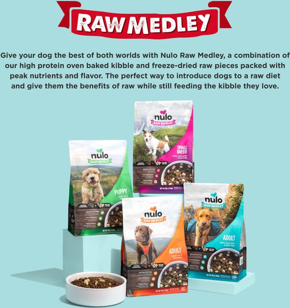 Nulo Raw Medley Chicken, Oats & Turkey Adult Dry Dog Food