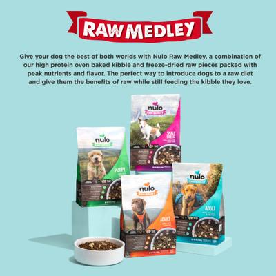 Show full view: Nulo Raw Medley Beef & Sweet Potato Large Breed Adult Dry Dog Food, 20-lb bag slide 10 of 11