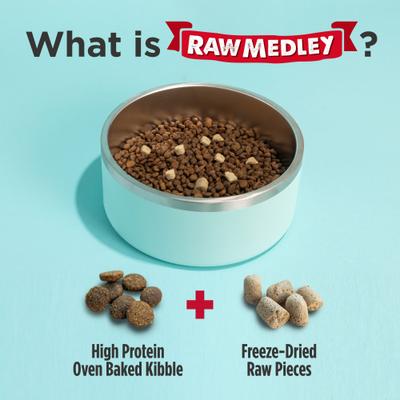 Show full view: Nulo Raw Medley Chicken, Oats & Turkey Adult Dry Dog Food, 20-lb bag slide 5 of 12