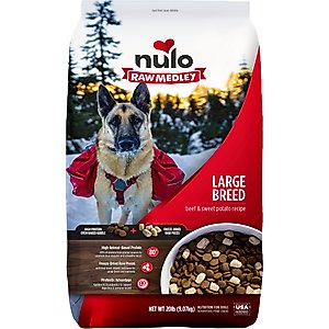Nulo Raw Medley Beef & Sweet Potato Large Breed Adult Dry Dog Food, 20-lb bag