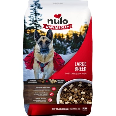 Nulo Nulo Raw Medley Beef & Sweet Potato Large Breed Adult Dry Dog Food, 20-lb bag