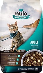Nulo Raw Medley Salmon, Chicken & Turkey Adult Dry Cat Food, 10-lb bag