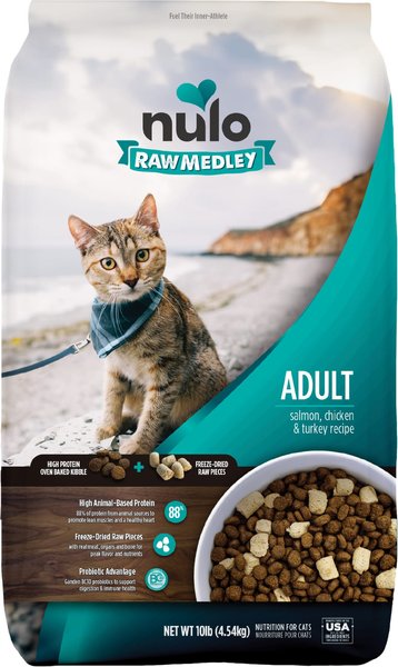 Nulo Raw Medley Salmon, Chicken & Turkey Adult Dry Cat Food
