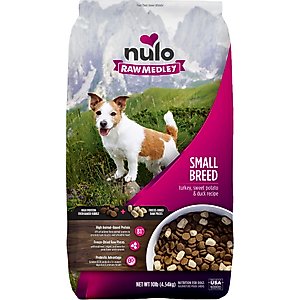 Nulo Raw Medley Turkey, Sweet Potato & Duck Small Breed Adult Dry Dog Food, 10-lb bag