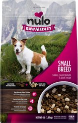 Nulo Raw Medley Turkey, Sweet Potato & Duck Small Breed Adult Dry Dog Food, 4-lb bag