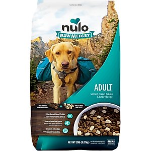Nulo Raw Medley Salmon, Sweet Potato & Turkey Adult Dry Dog Food, 20-lb bag