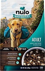 Nulo Raw Medley Salmon, Sweet Potato & Turkey Adult Dry Dog Food, 4-lb bag