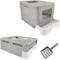 Show in main carousel: Wisfor Front Entry Enclosed Cat Litter Box with Scoop, 21.54-in slide 7 of 7