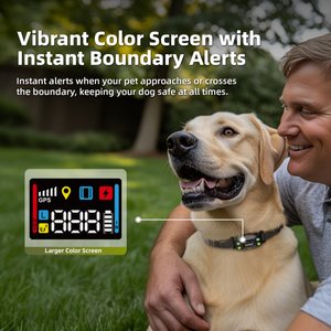 Hoistspark F830 Plus GPS Wireless Fence System Dog Tracker Collar, Medium/Large