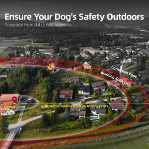 Hoistspark F830 Plus GPS Wireless Fence System Dog Tracker Collar, Medium/Large