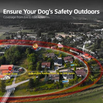 Show full view: Hoistspark F830 Plus GPS Wireless Fence System Dog Tracker Collar, Medium/Large slide 8 of 10