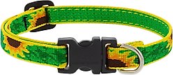 LupinePet Original Designs Sunflowers Dog Collar, Sunflowers, X-Small: 8 to 12-in neck, 1/2-in wide