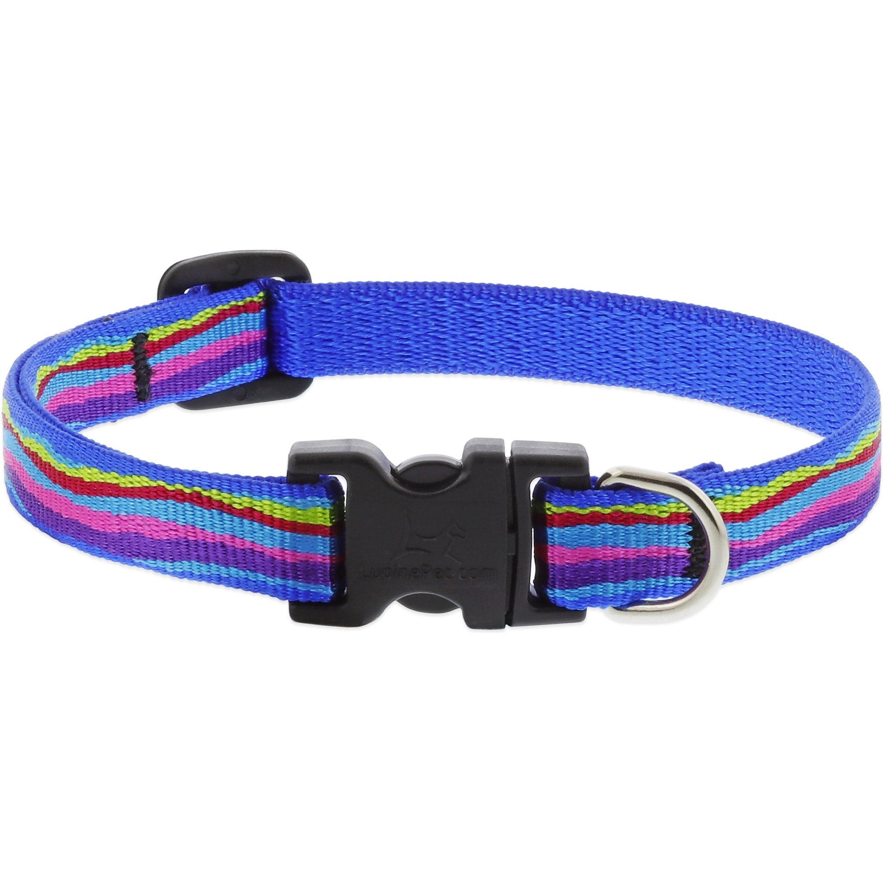 LupinePet Original Designs Ripple Creek Dog Collar, Ripple Creek, Small: 10 to 16-in neck, 1/2-in wide