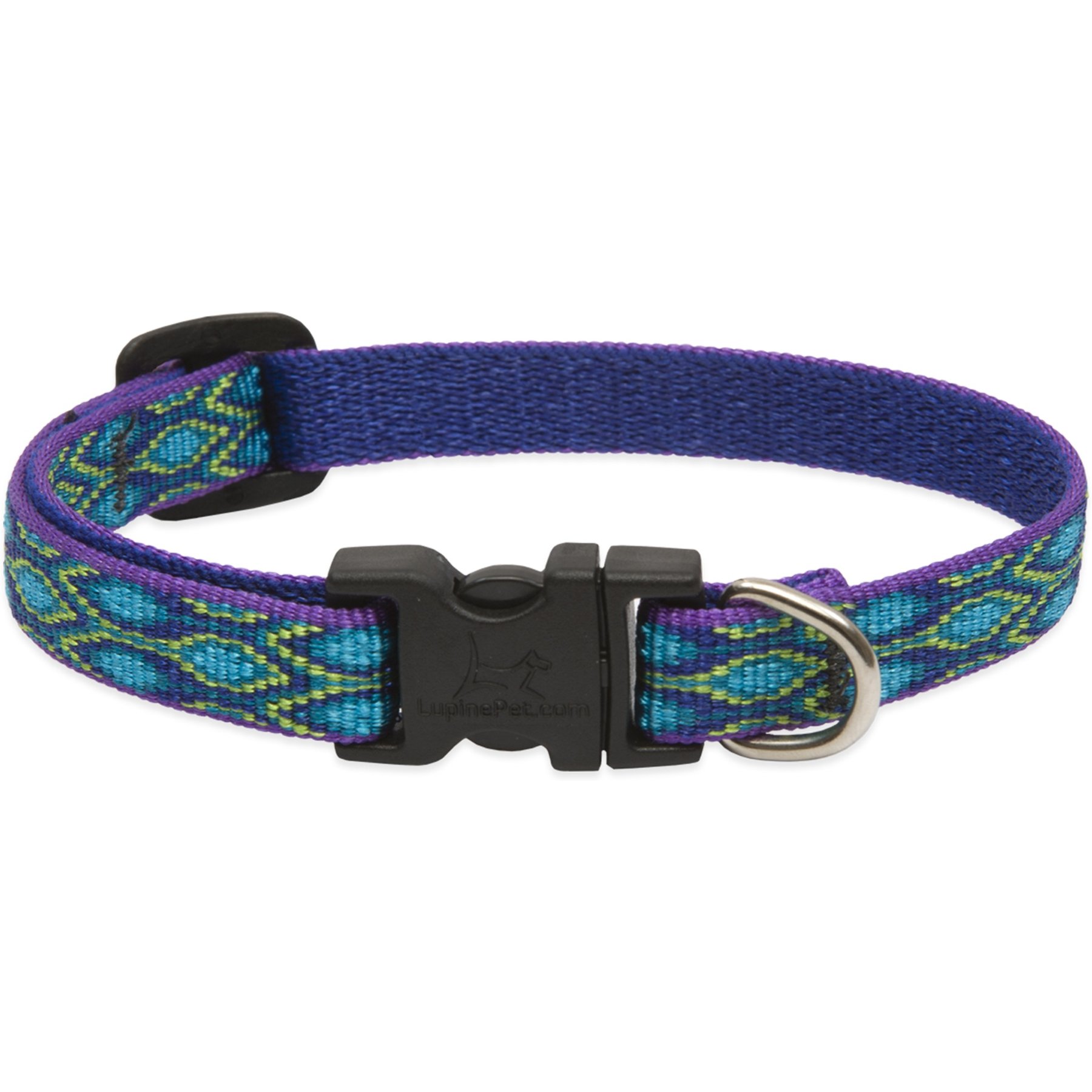 LupinePet Original Designs Rain Song Dog Collar, Rain Song, X-Small: 8 to 12-in neck, 1/2-in wide