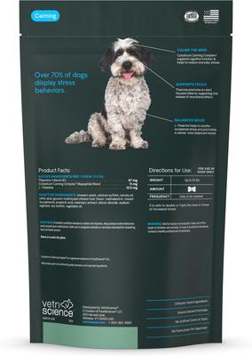 Show full view: VetriScience Composure Chicken Liver Flavored Soft Chews Calming & Anxiety Supplement for Small Dogs, 30 count slide 9 of 11