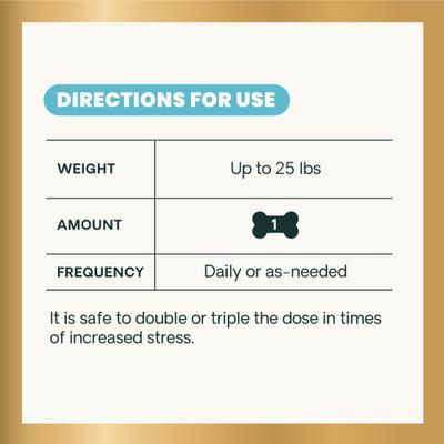 Show full view: VetriScience Composure Chicken Liver Flavored Soft Chews Calming & Anxiety Supplement for Small Dogs, 30 count slide 8 of 11